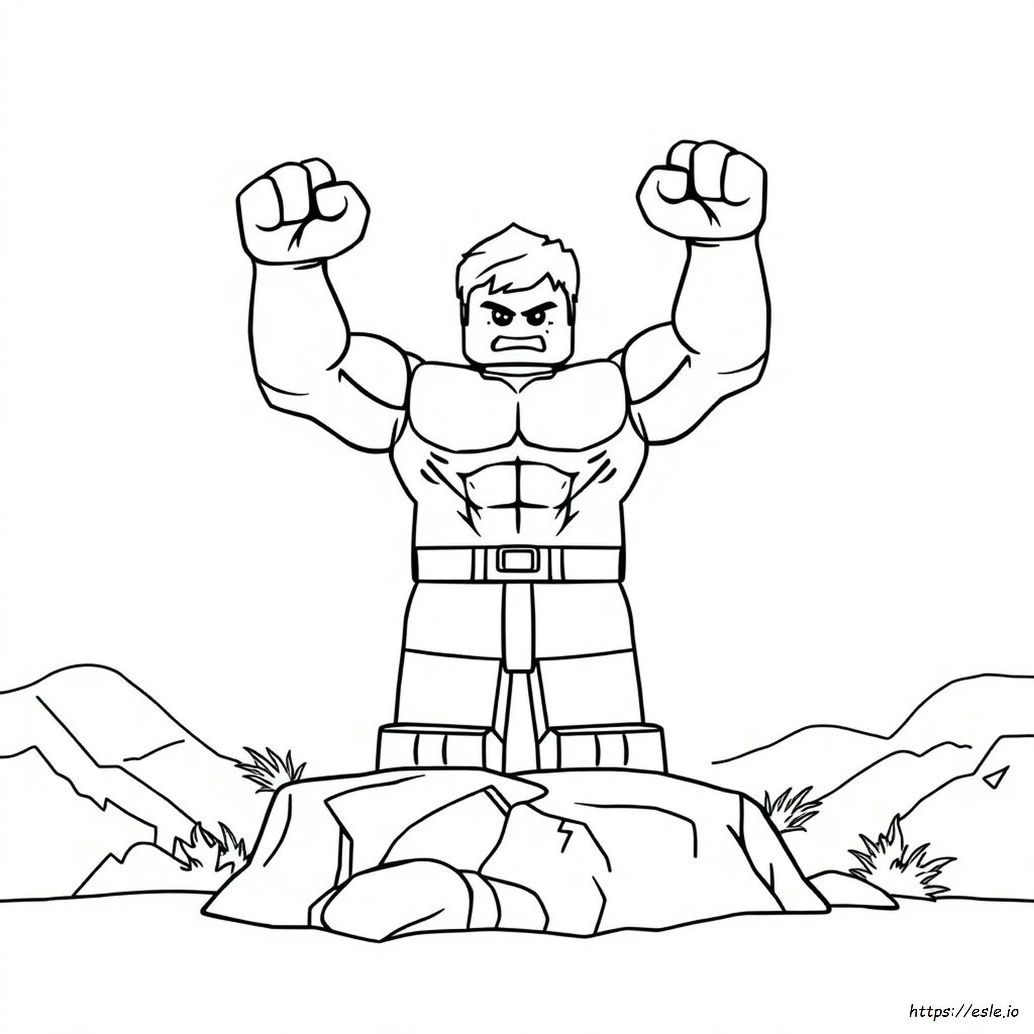 Lego Hulk Colouring
