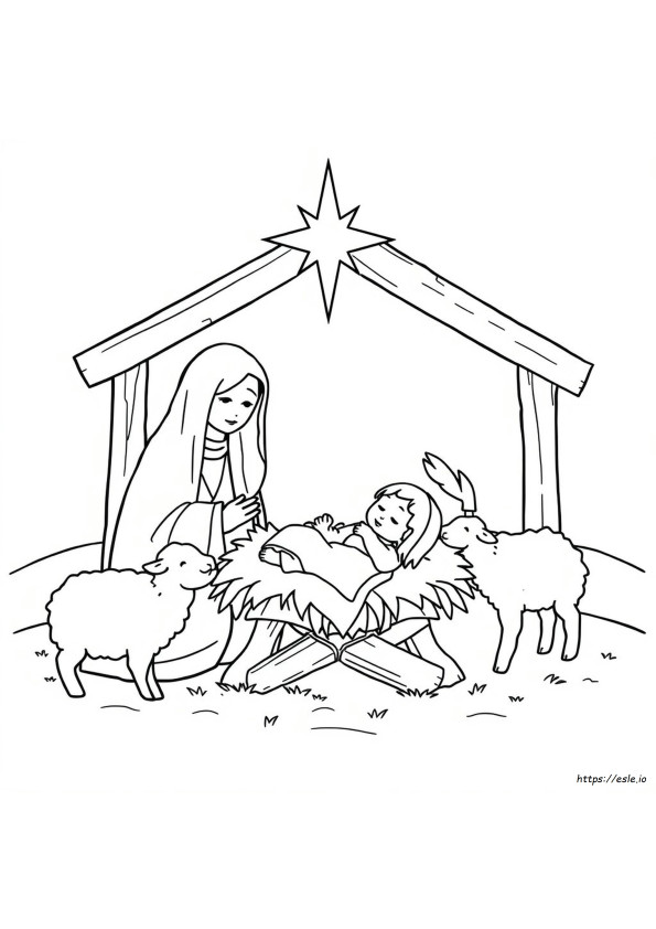Nascita Di Cristo Disegni Da Colorare