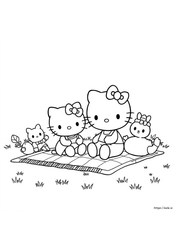 Hello Kitty Friends Colouring