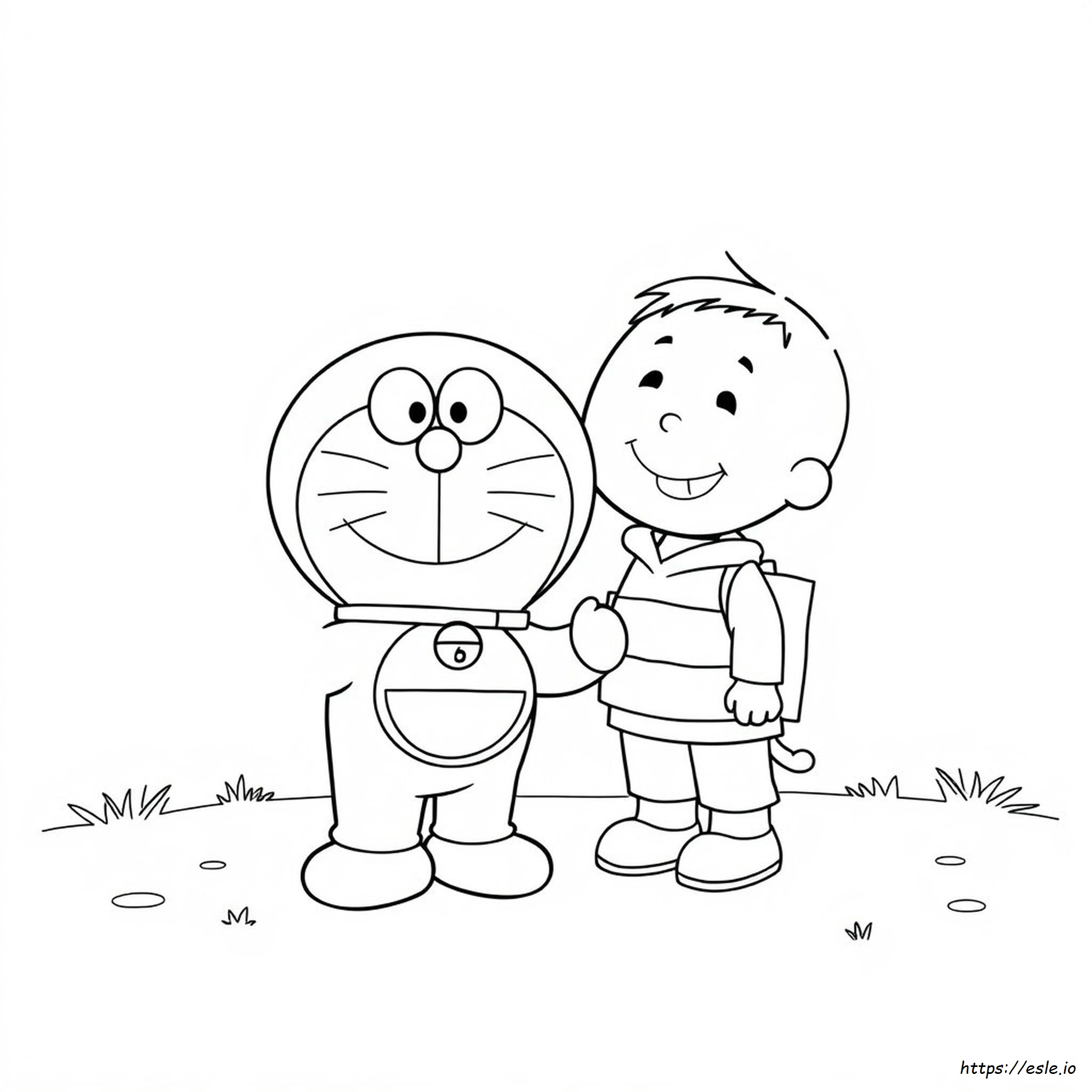 Full Size Doraemon Colouring Pages