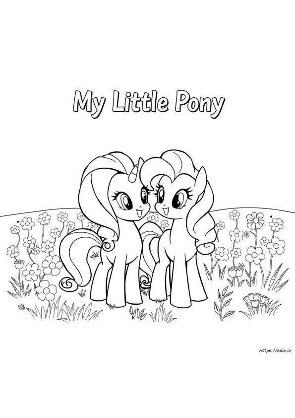 Pinkie Pie Fluttershy My Little Pony Coloring Pages