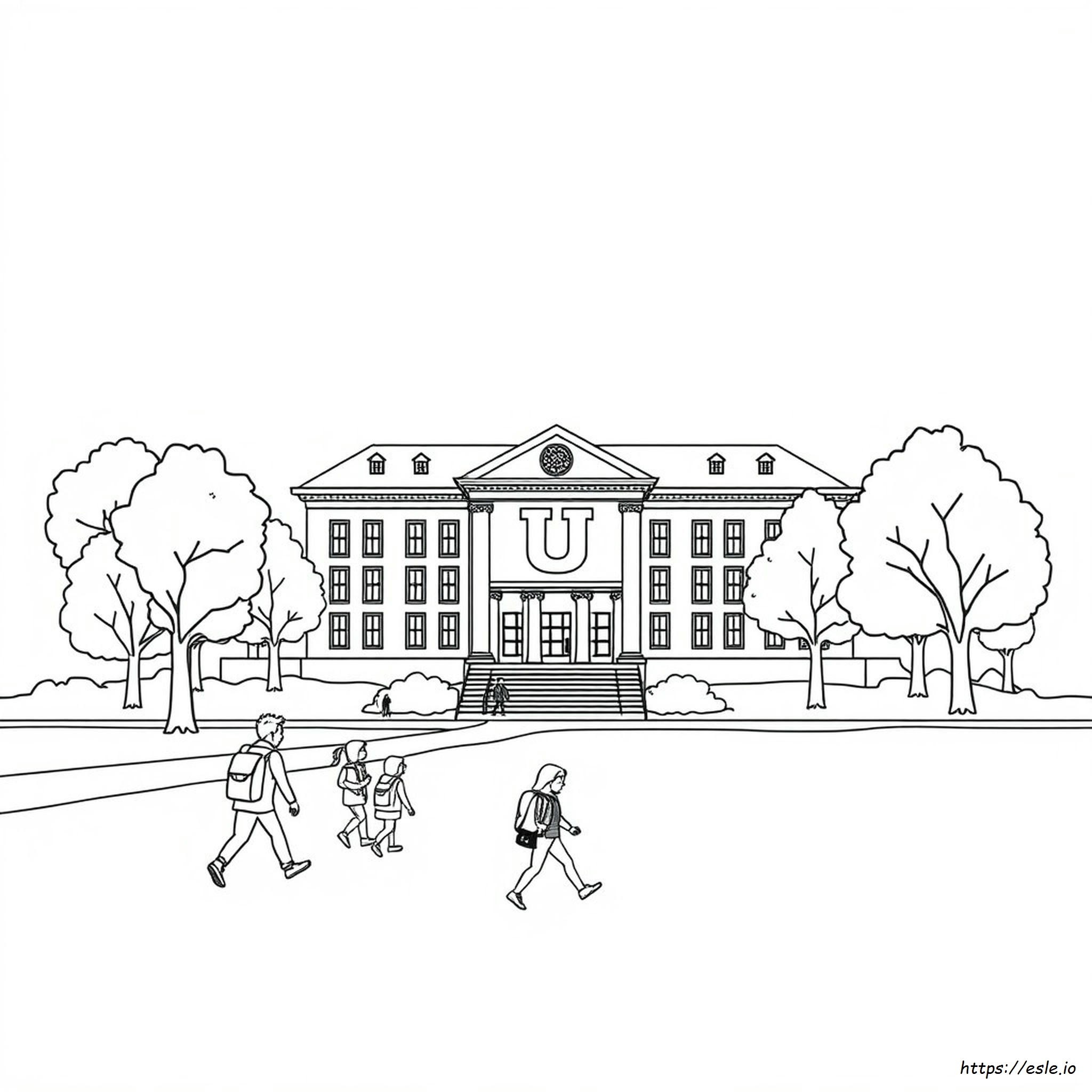 University Of Utah Coloring Page