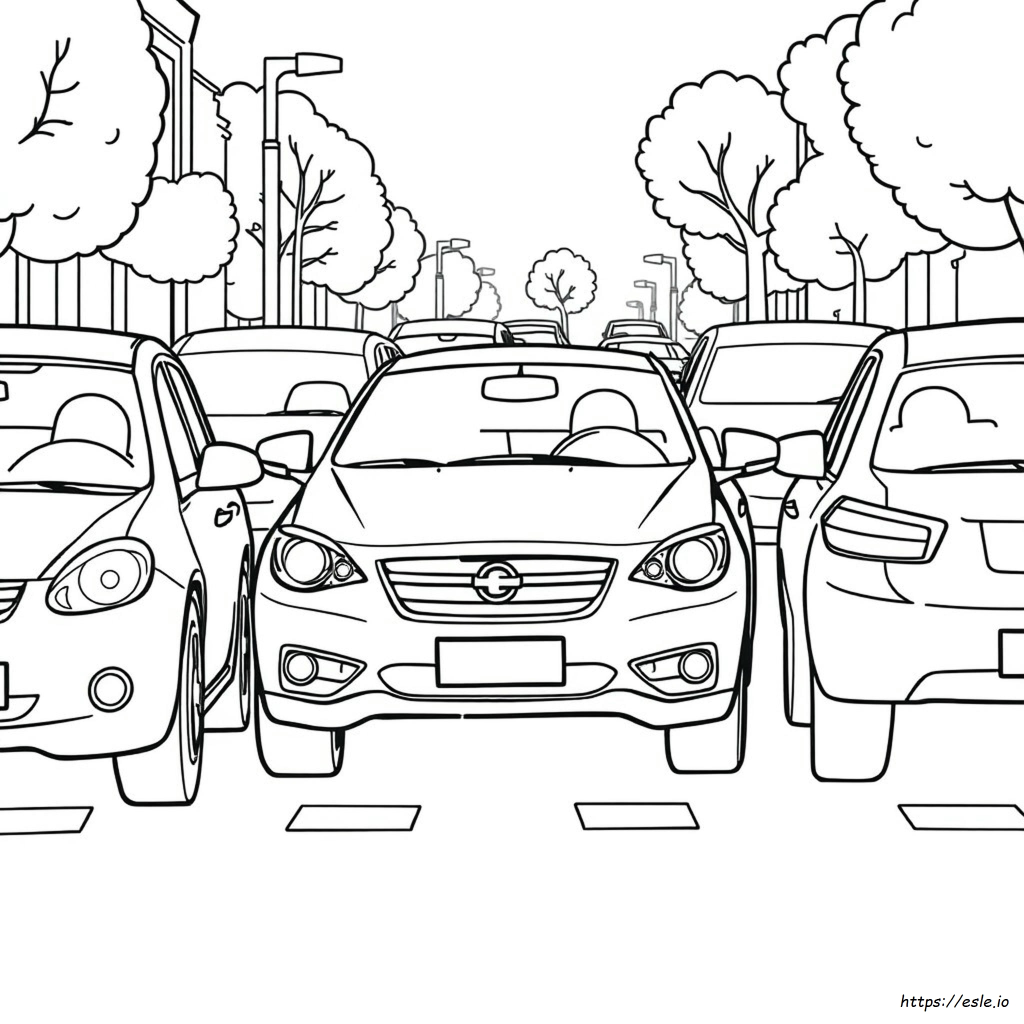 Bad Parking Coloring Page