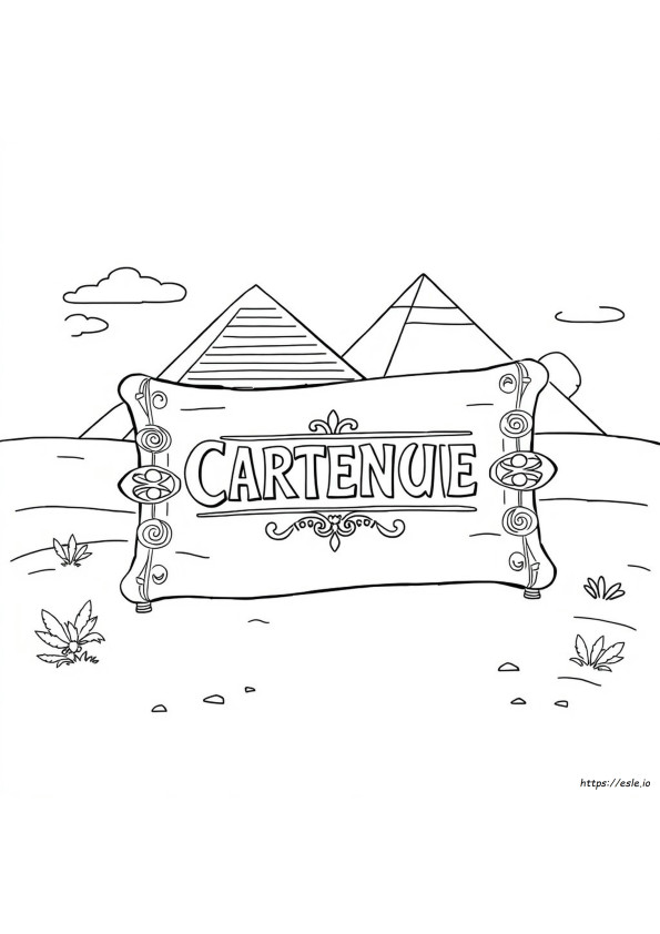 Cartouche Halaman Mewarnai