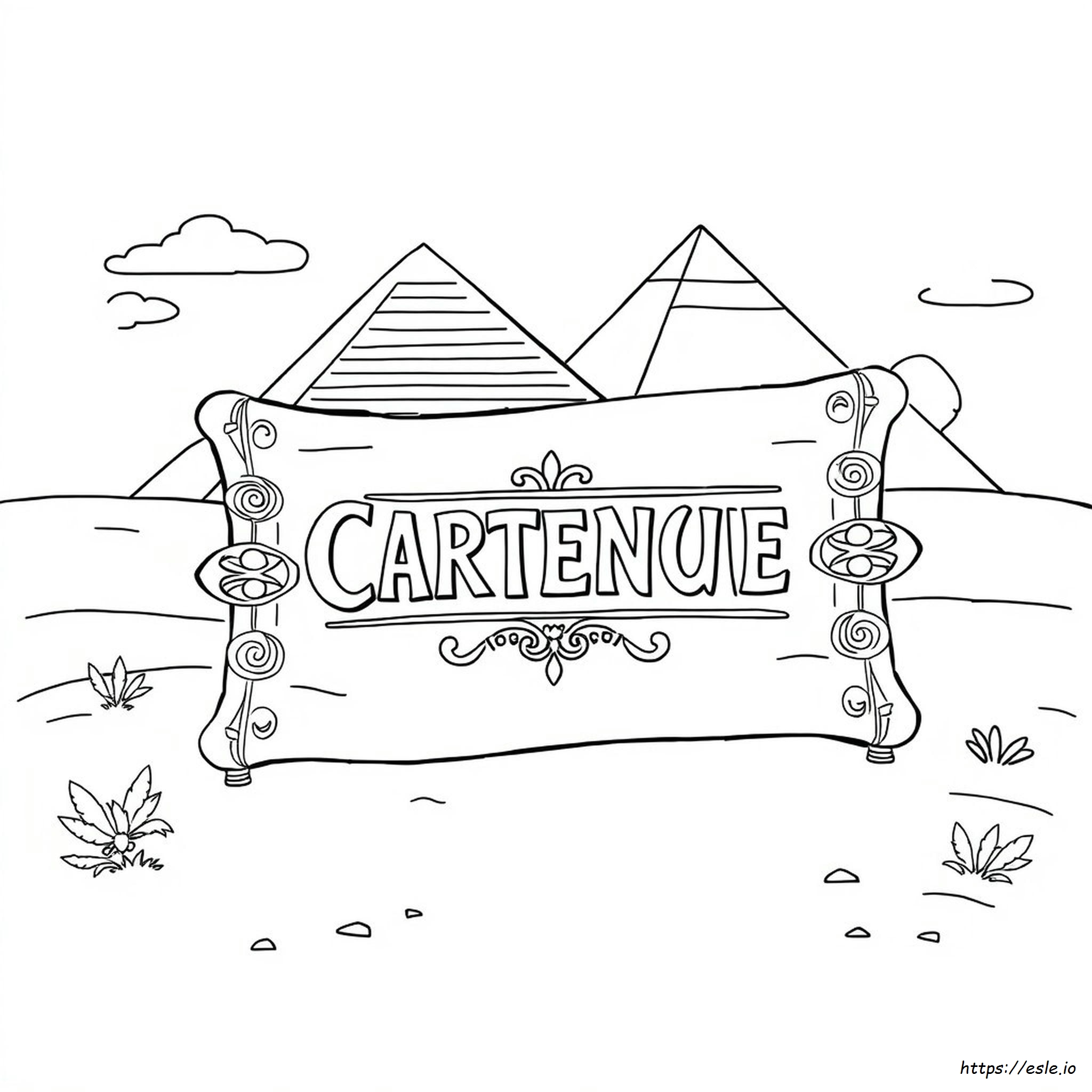Cartouche Halaman Mewarnai