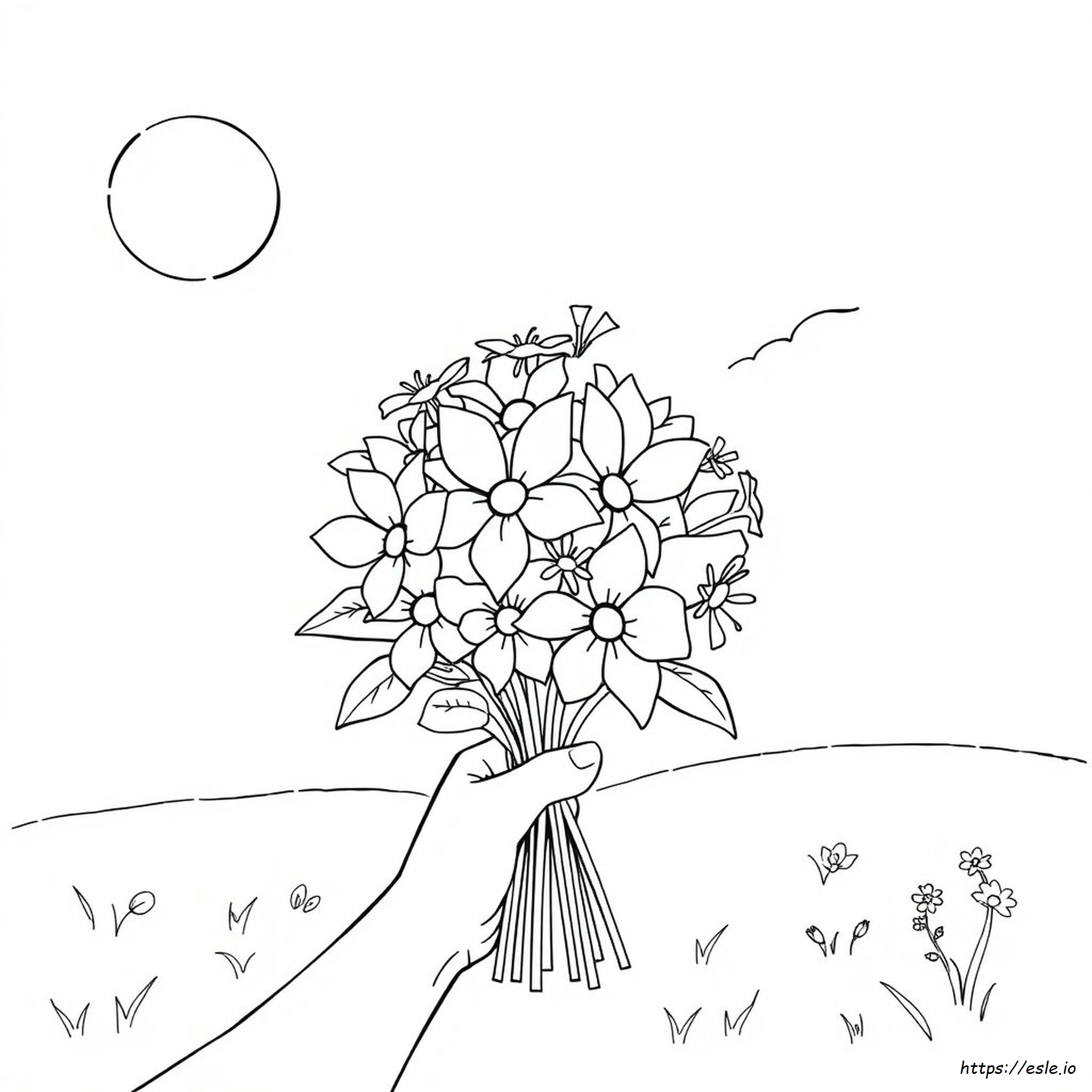 Flower Bunch Coloring Pages