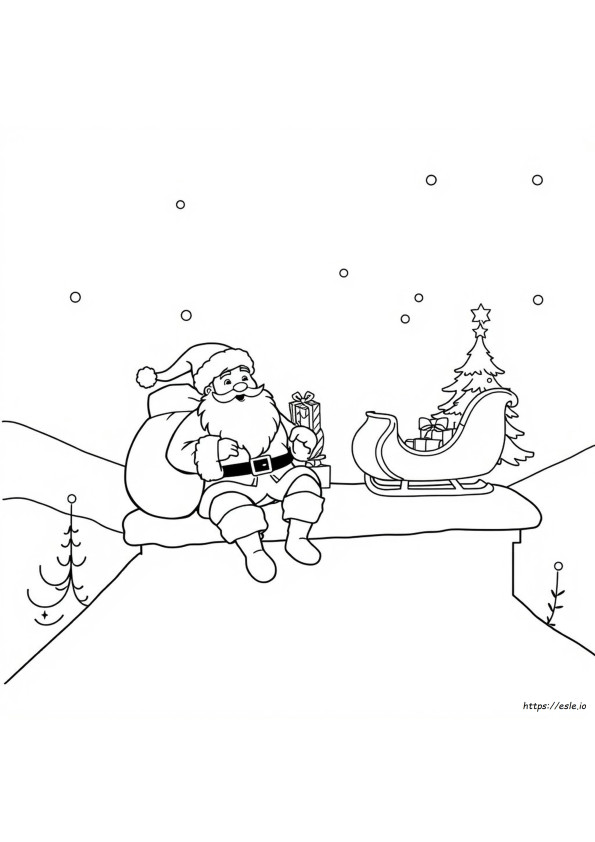Santa Coloring Activity