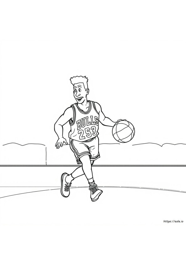 Scottie Pippen Para Colorir