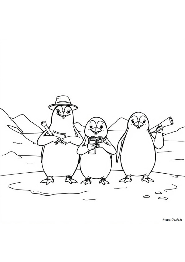 Penguins Of Madagascar Coloring