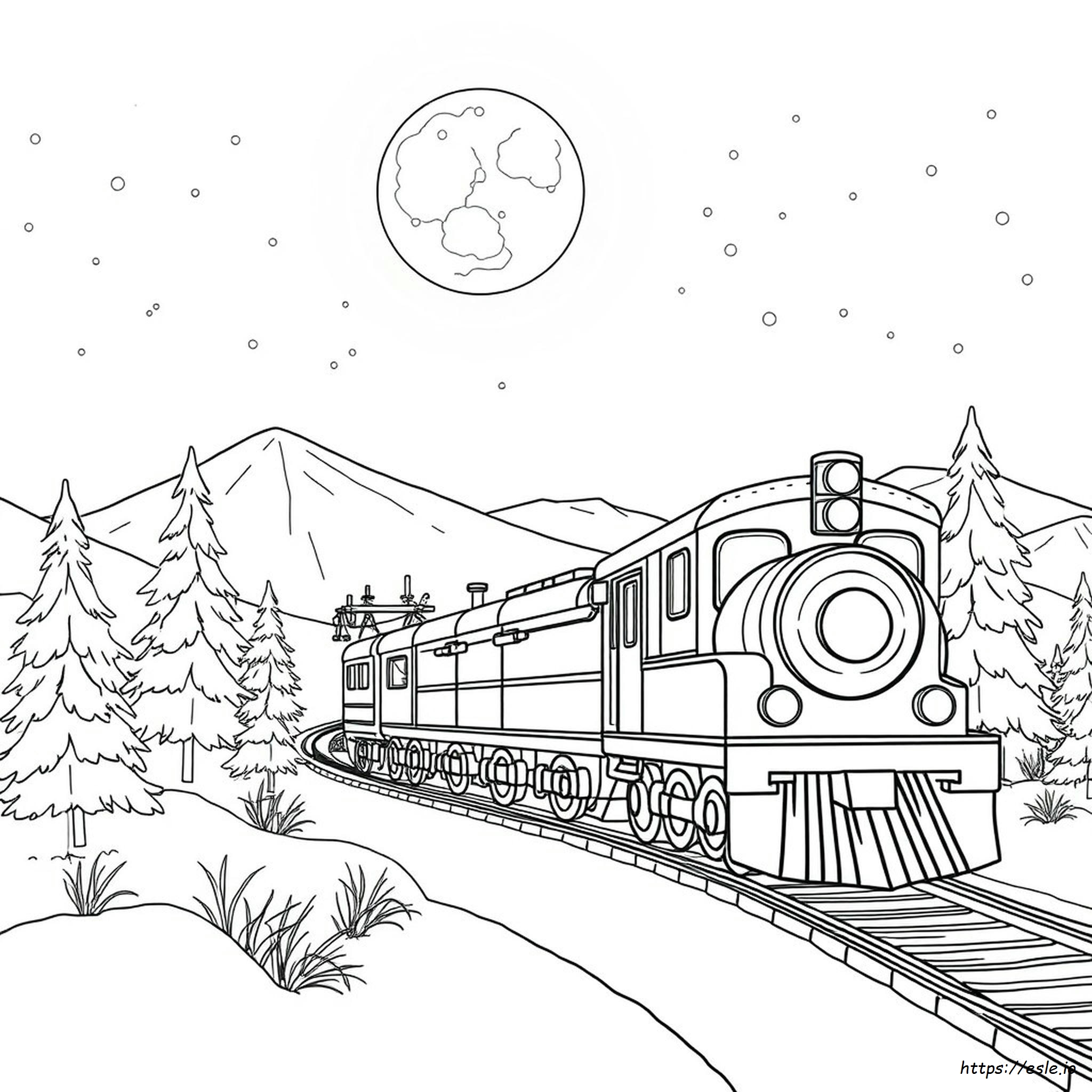 Polar Express Coloring Page