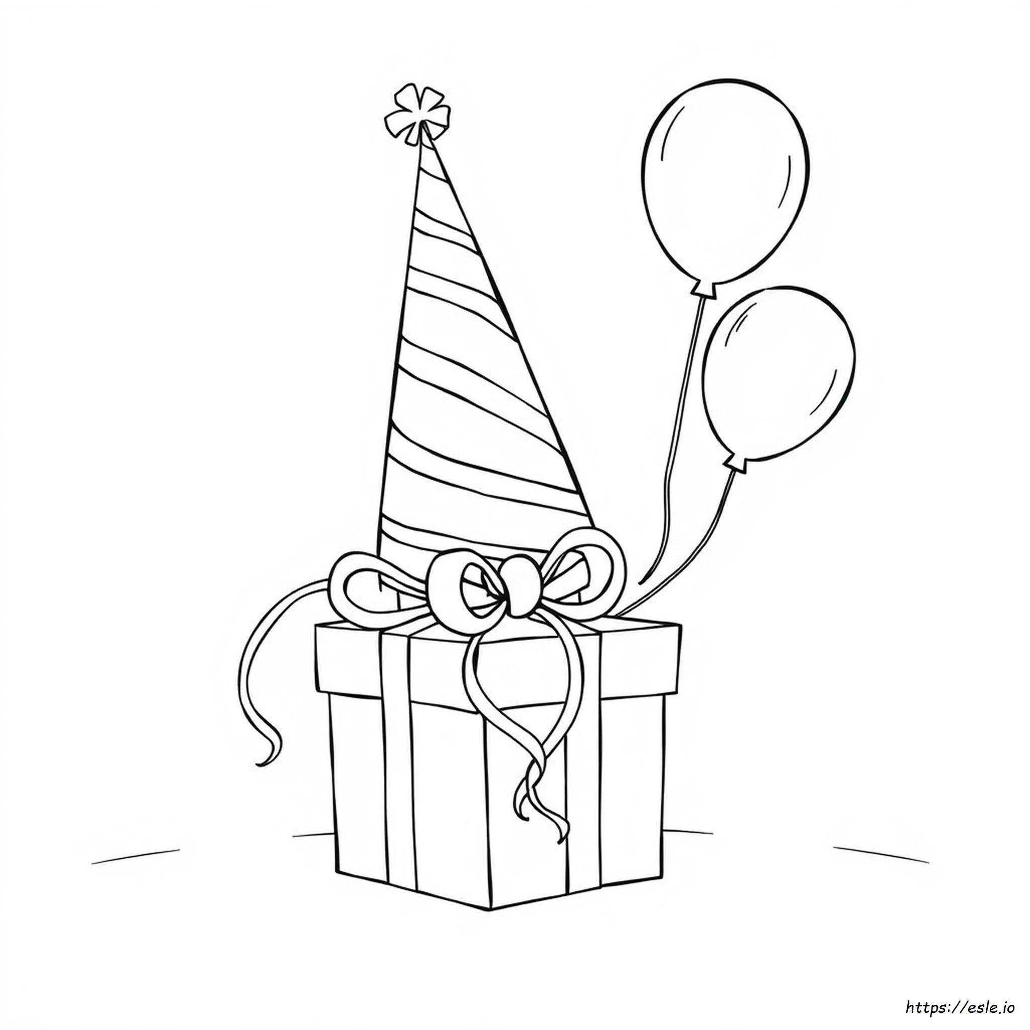 Coloring Pages Of Birthday Hats