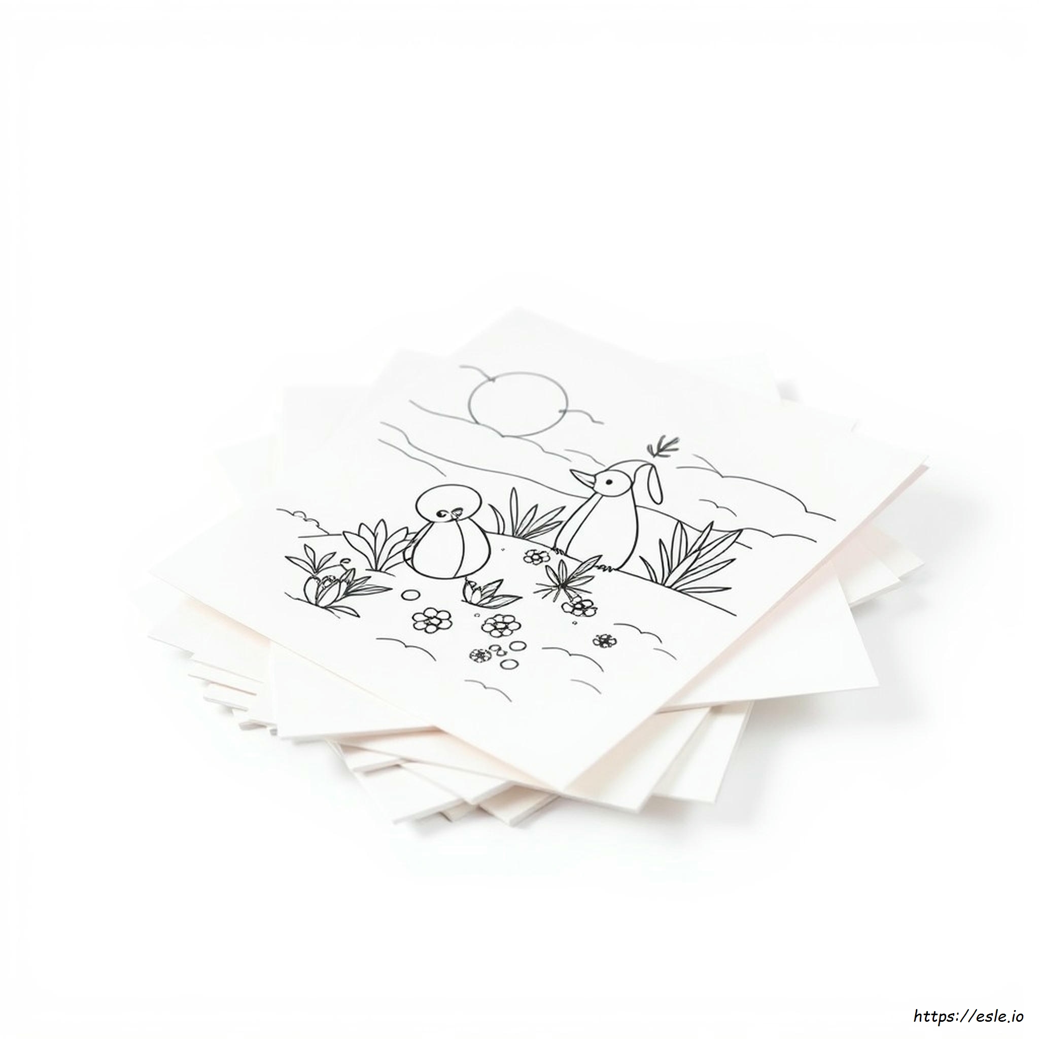 Coloring Book Watercolor Paper