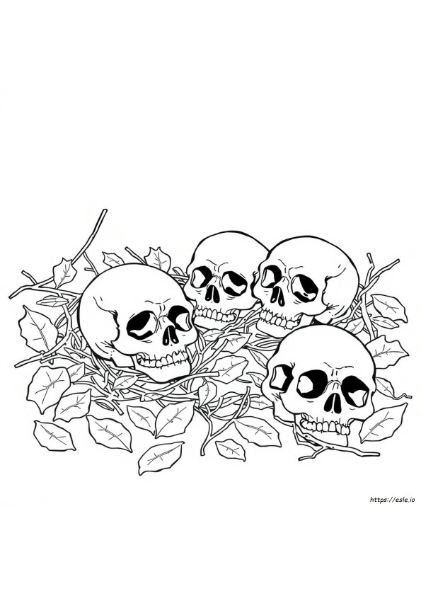 Skulls To Colour In