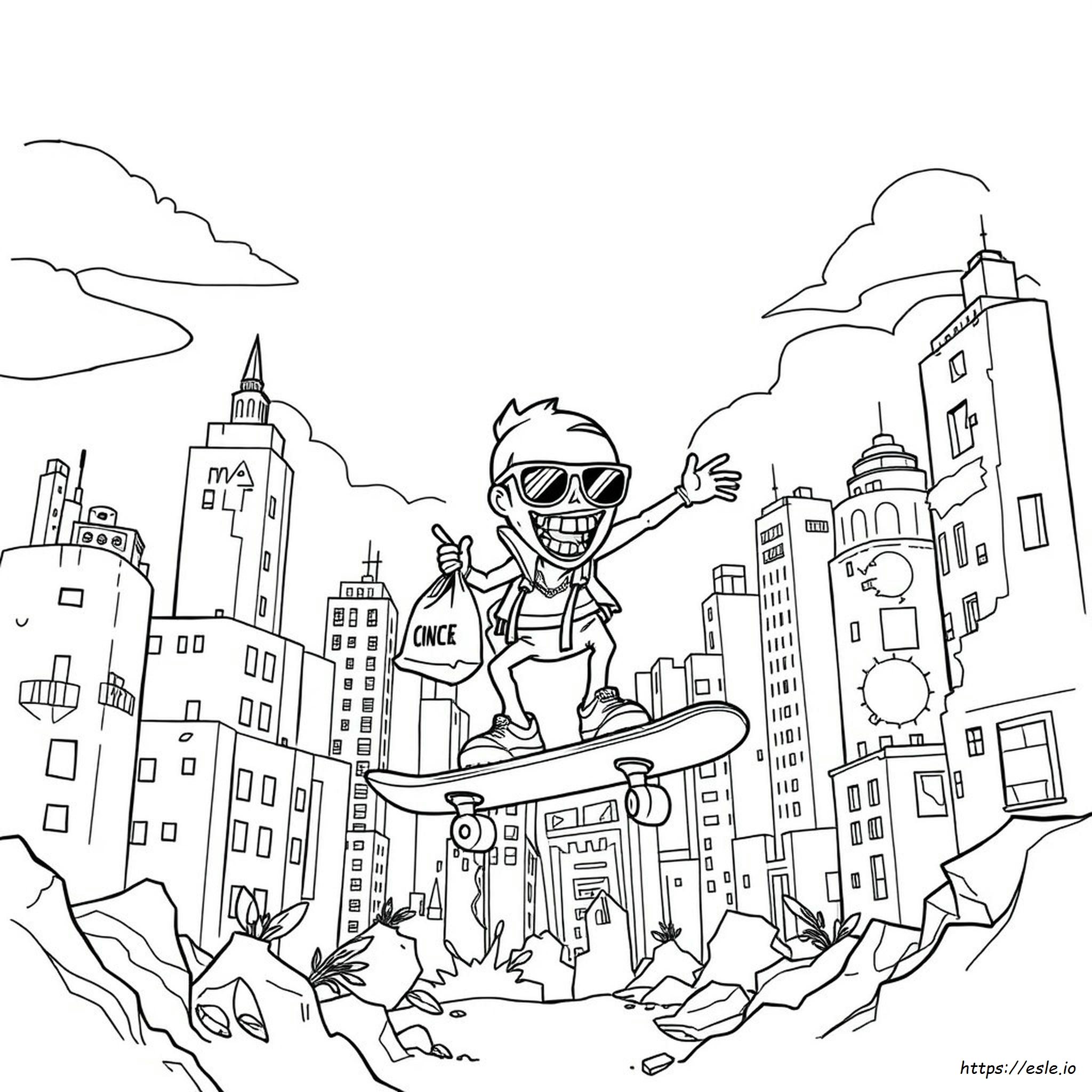 Addison Zombies 3 Coloring Pages