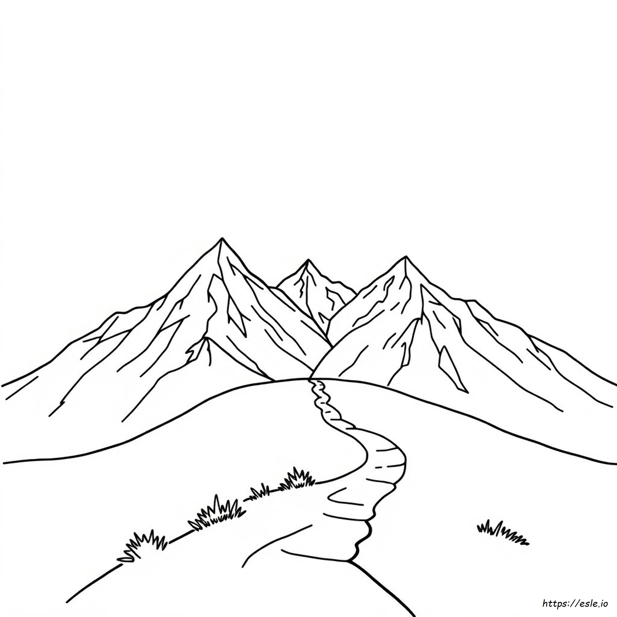 Cordillera Para Colorear