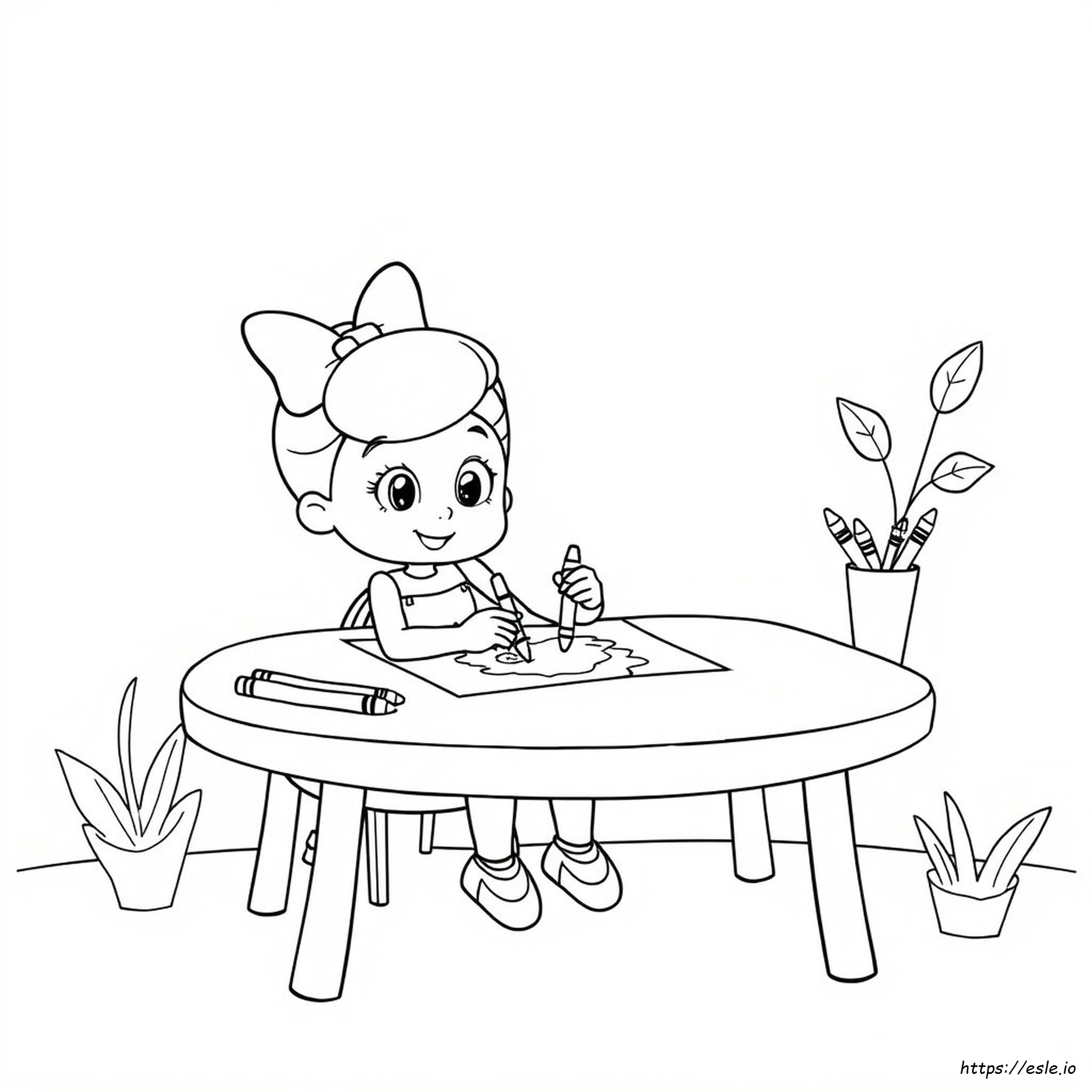 Evie Colouring Pages