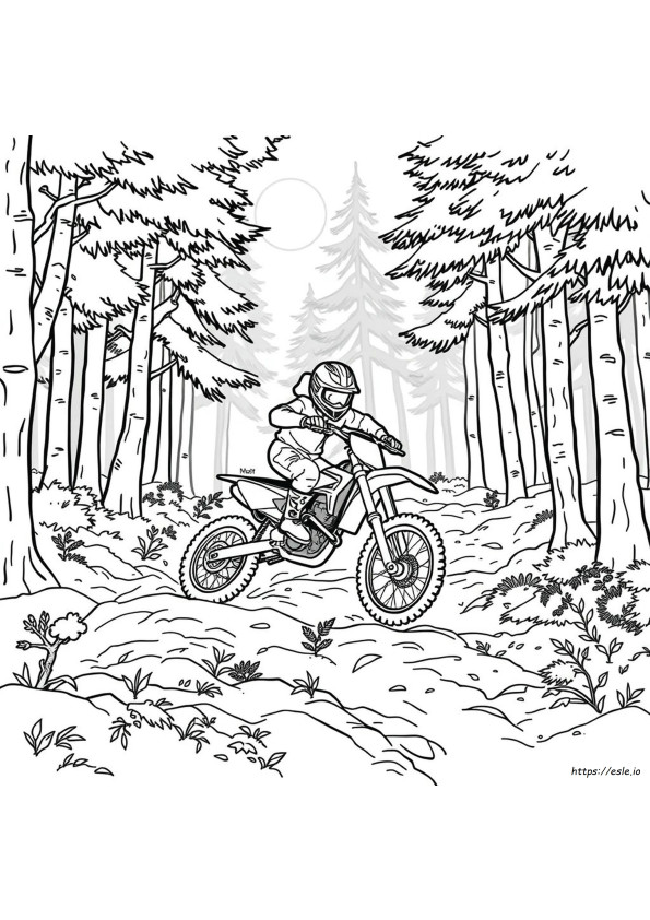 Moto Da Cross Da Colorare