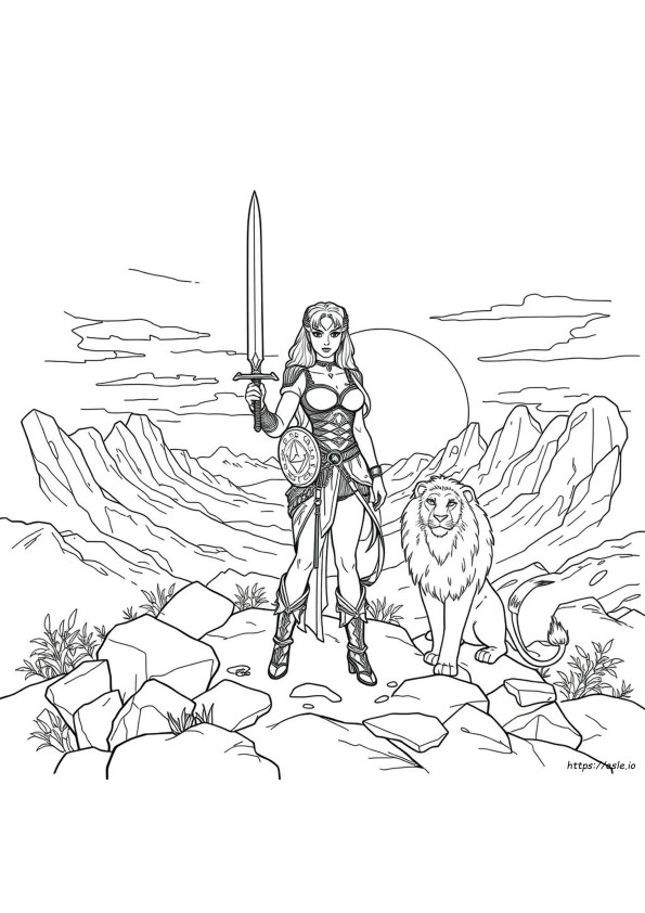 Xena Warrior Princess Coloring Pages