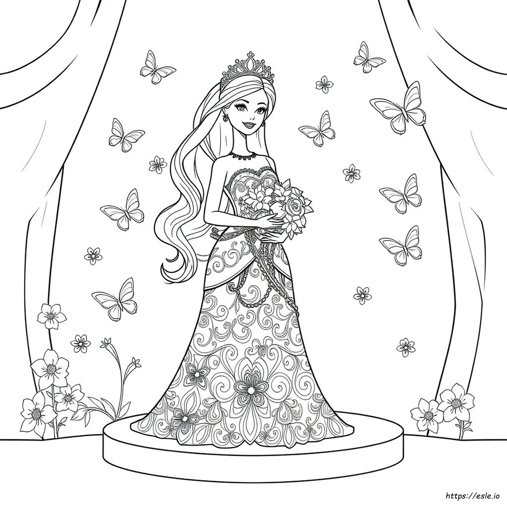 Barbie A Fashion Fairytale Coloring Pages