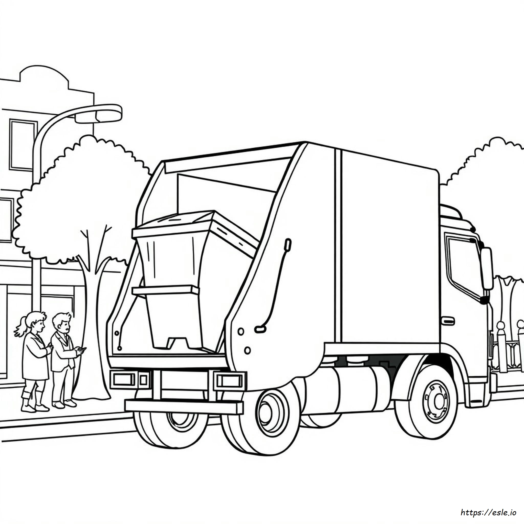 Müllwagen Ausmalbilder