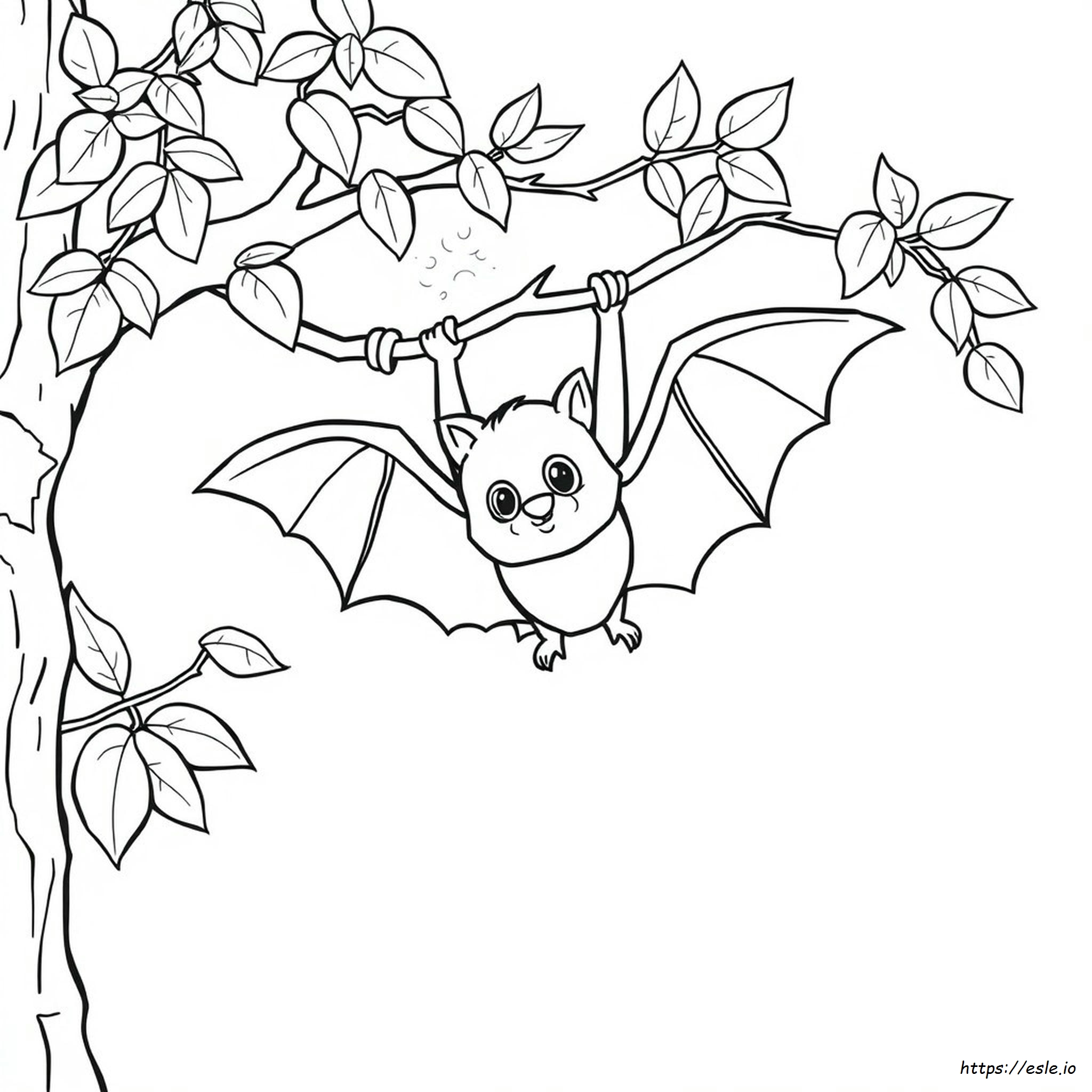 Coloring Picture Of Bat