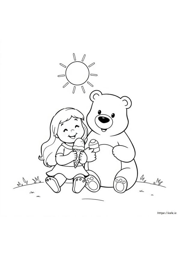 Goldie And The Bear Coloring Pages