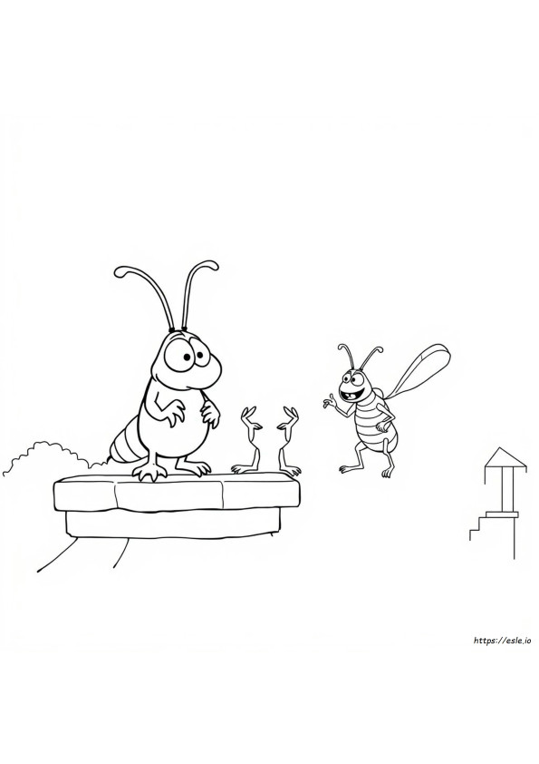 Oggy And The Cockroaches Colouring Pages