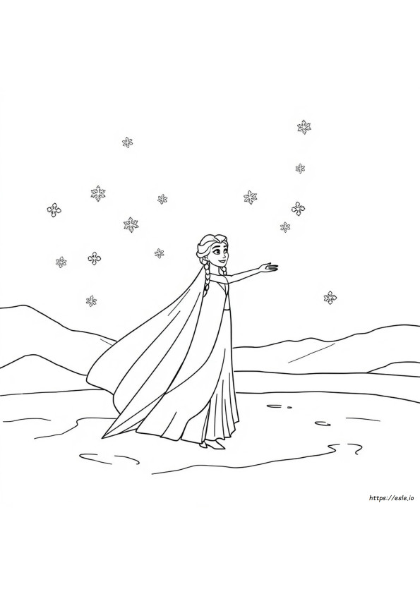 Frozen Elsa Coloring Pages To Print