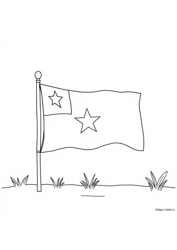 Vietnam Flagge Ausmalbilder