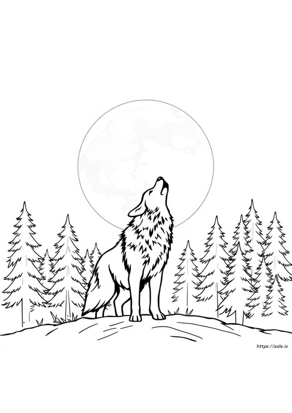 Lobo Para Colorir