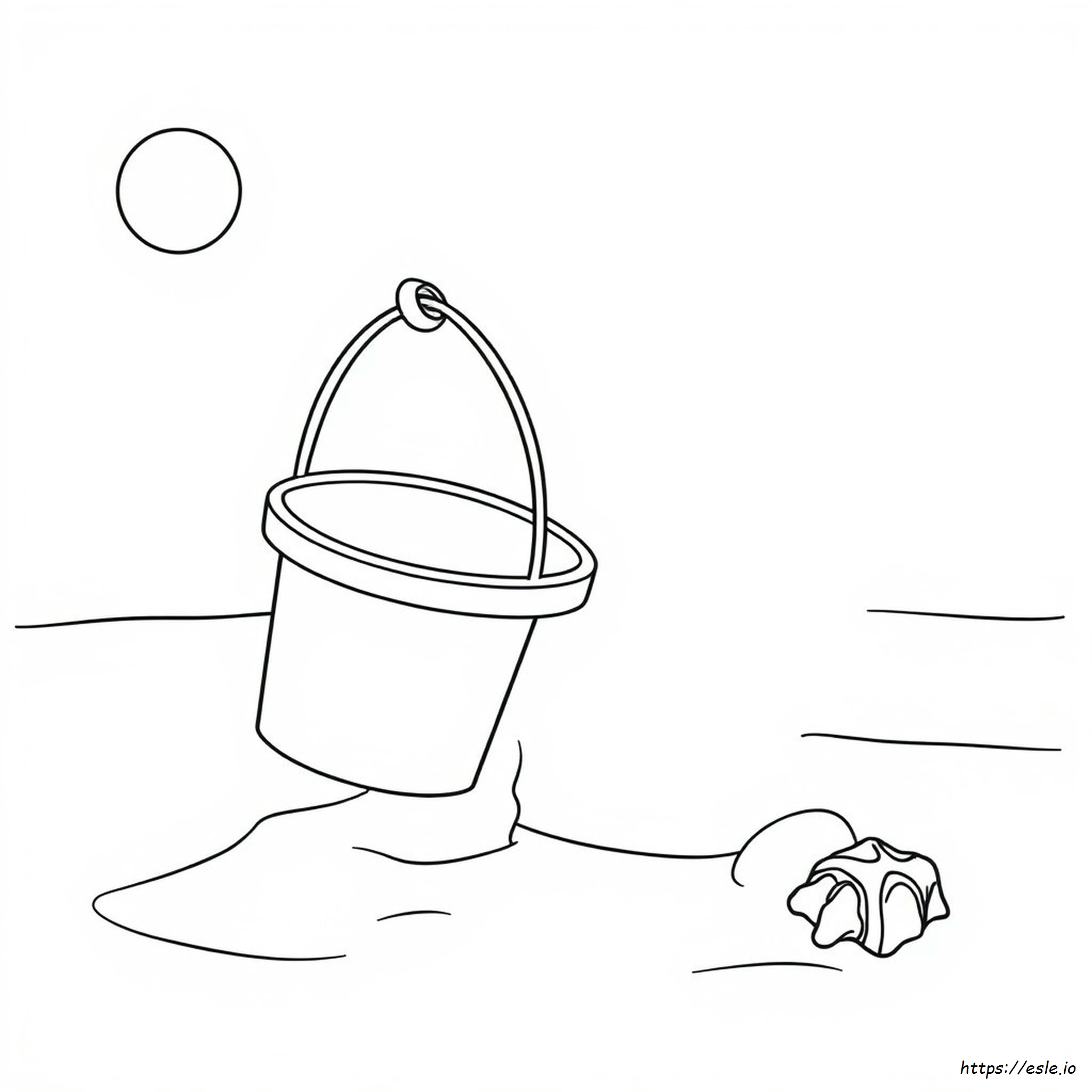 Bucket And Pail Coloring Page