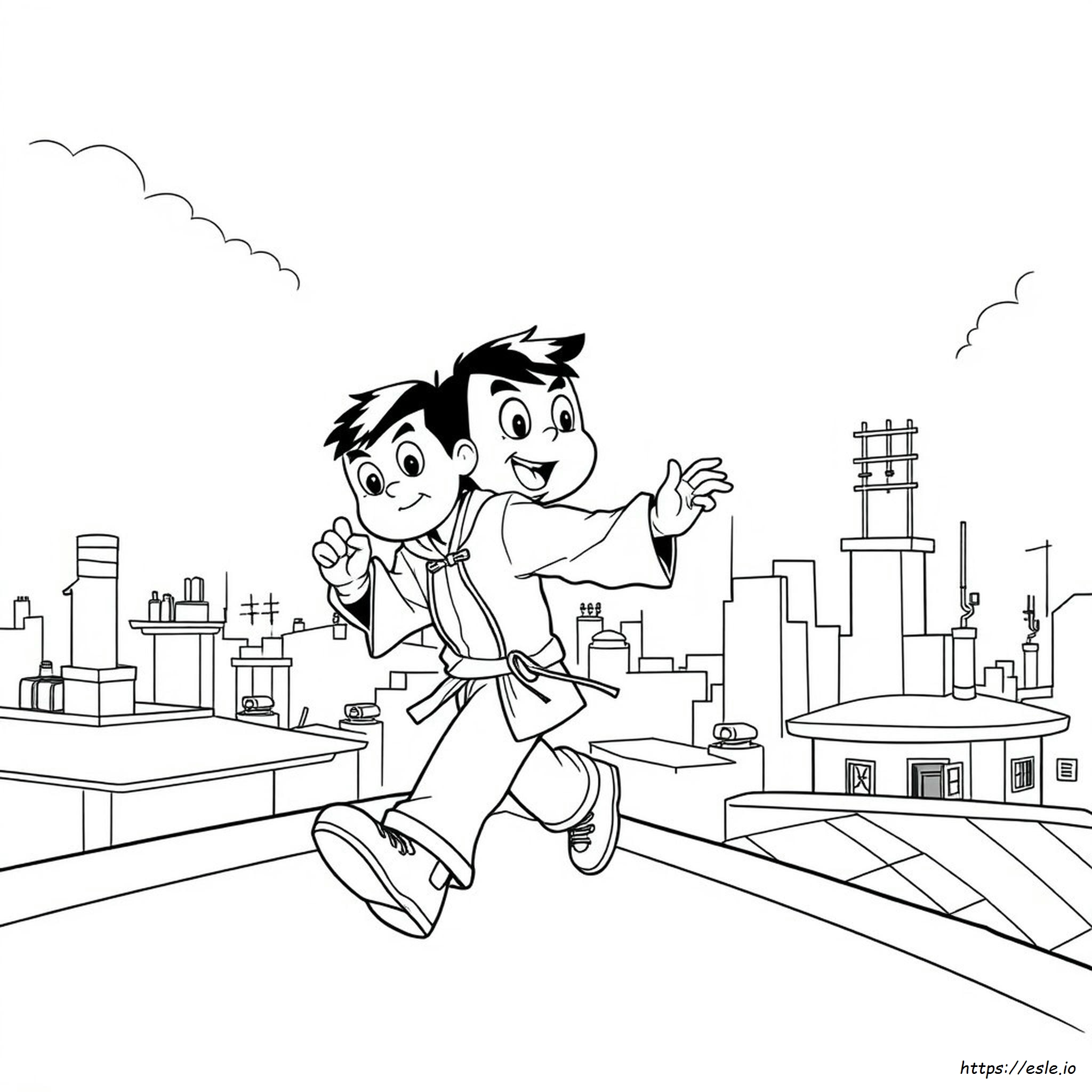 Jackie Chan Adventures Coloring Pages