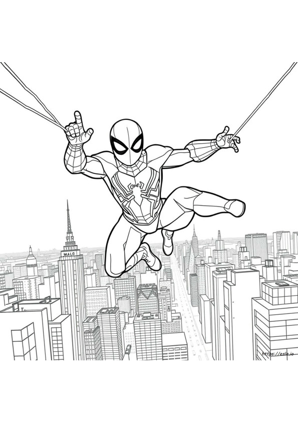 Dibujos Para Colorear De Iron Spider Y Spiderman Para Colorear