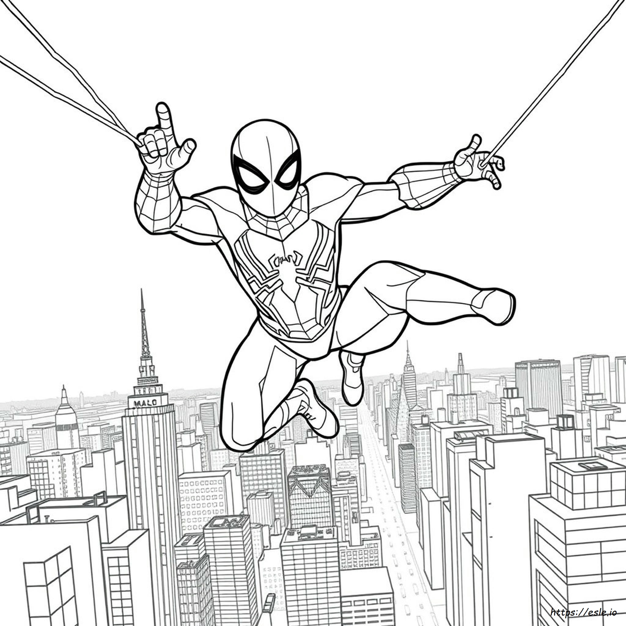 Coloring Pages Iron Spider Iron Spiderman Da Colorare