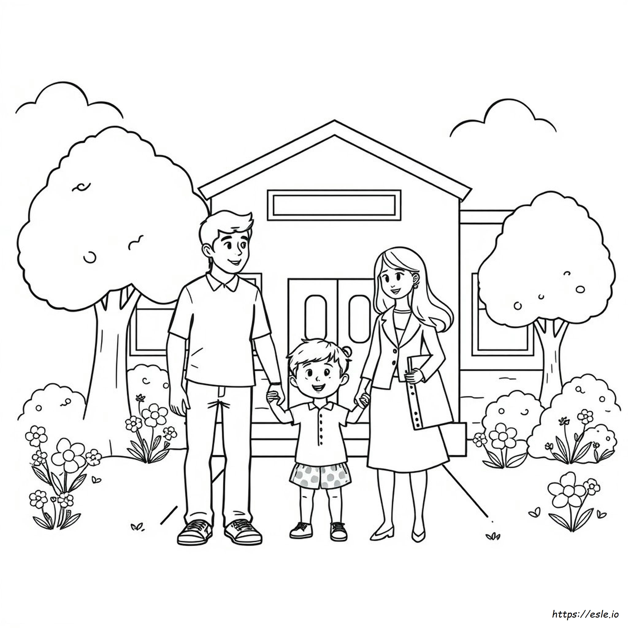 First Day Of Kindergarten Coloring Page
