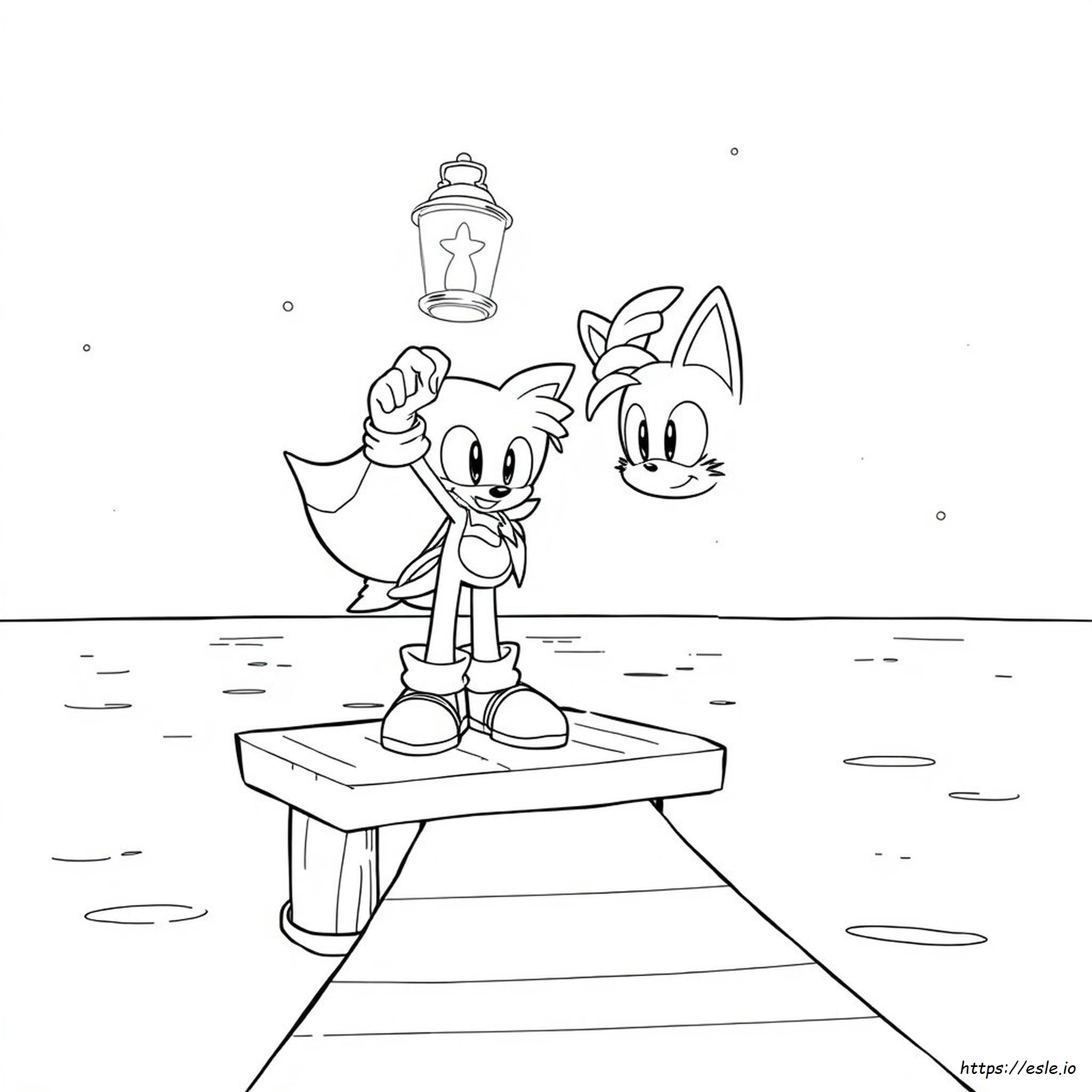 Tails Sonic The Hedgehog Coloring Pages