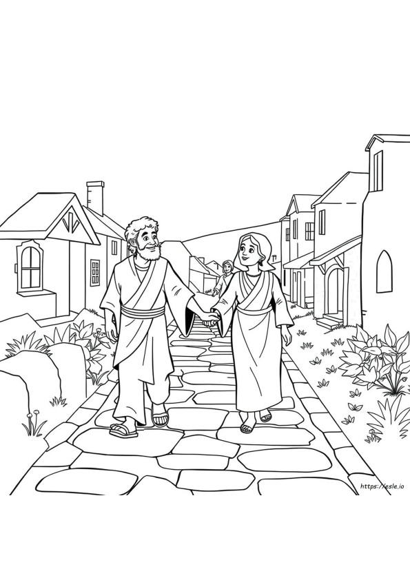 Página Para Colorear De Pablo Y Silas