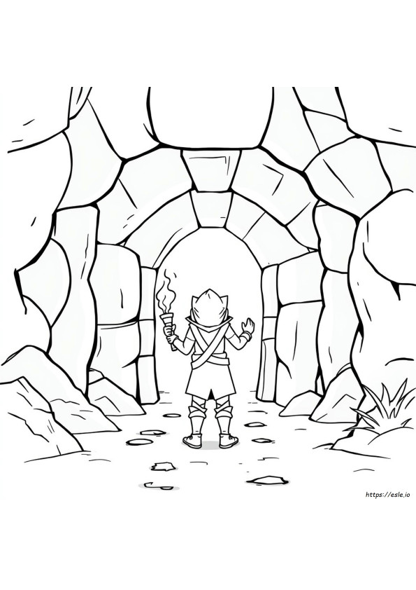 Coloriage Tombe