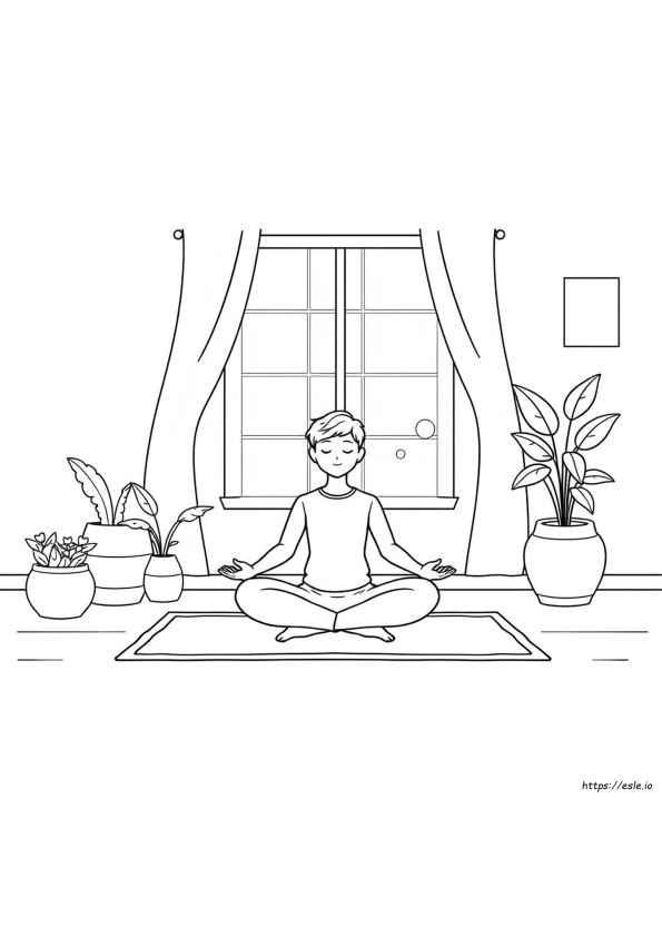 Gratis Printbare Meditatie Kleurplaten