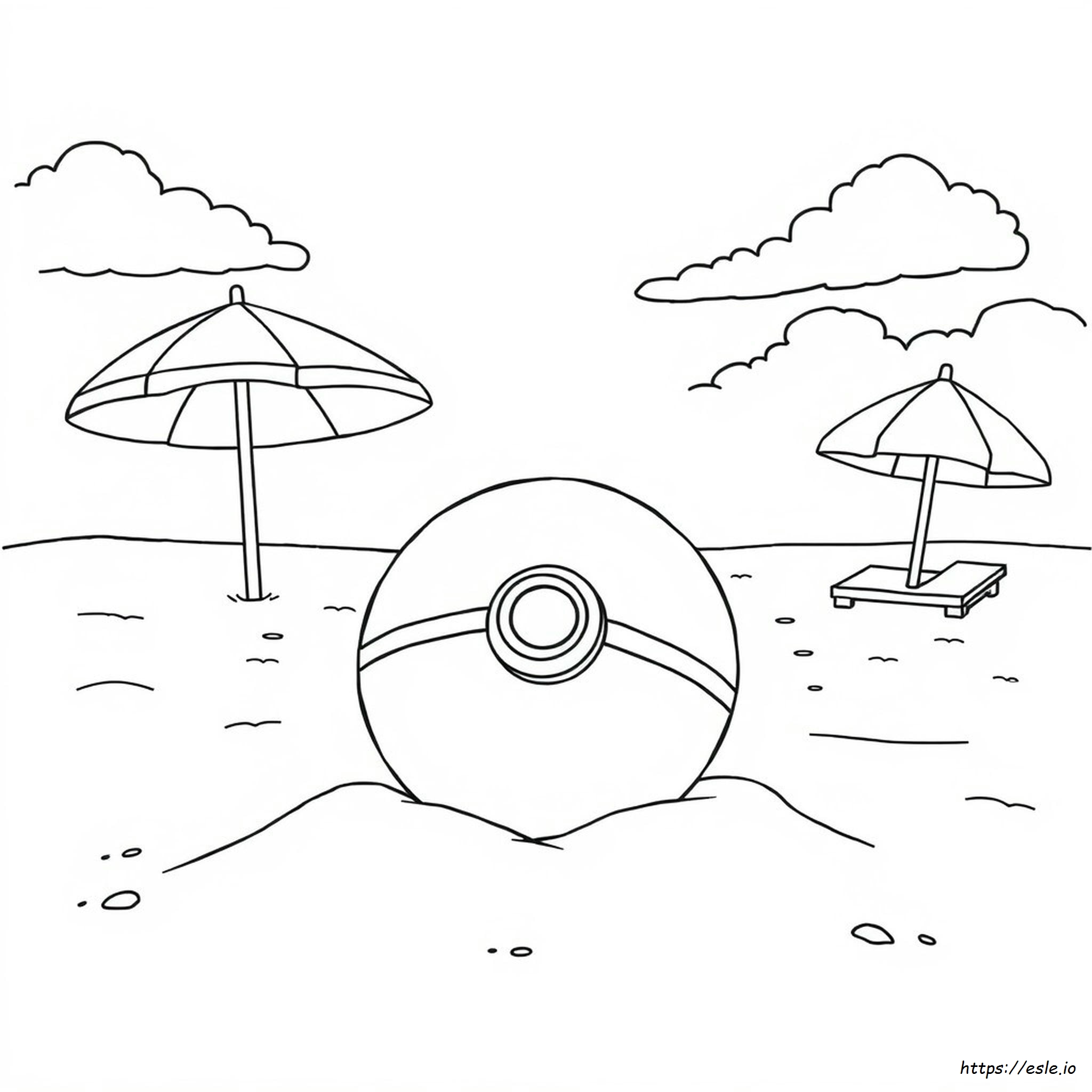 Pokemon Summer Coloring Pages