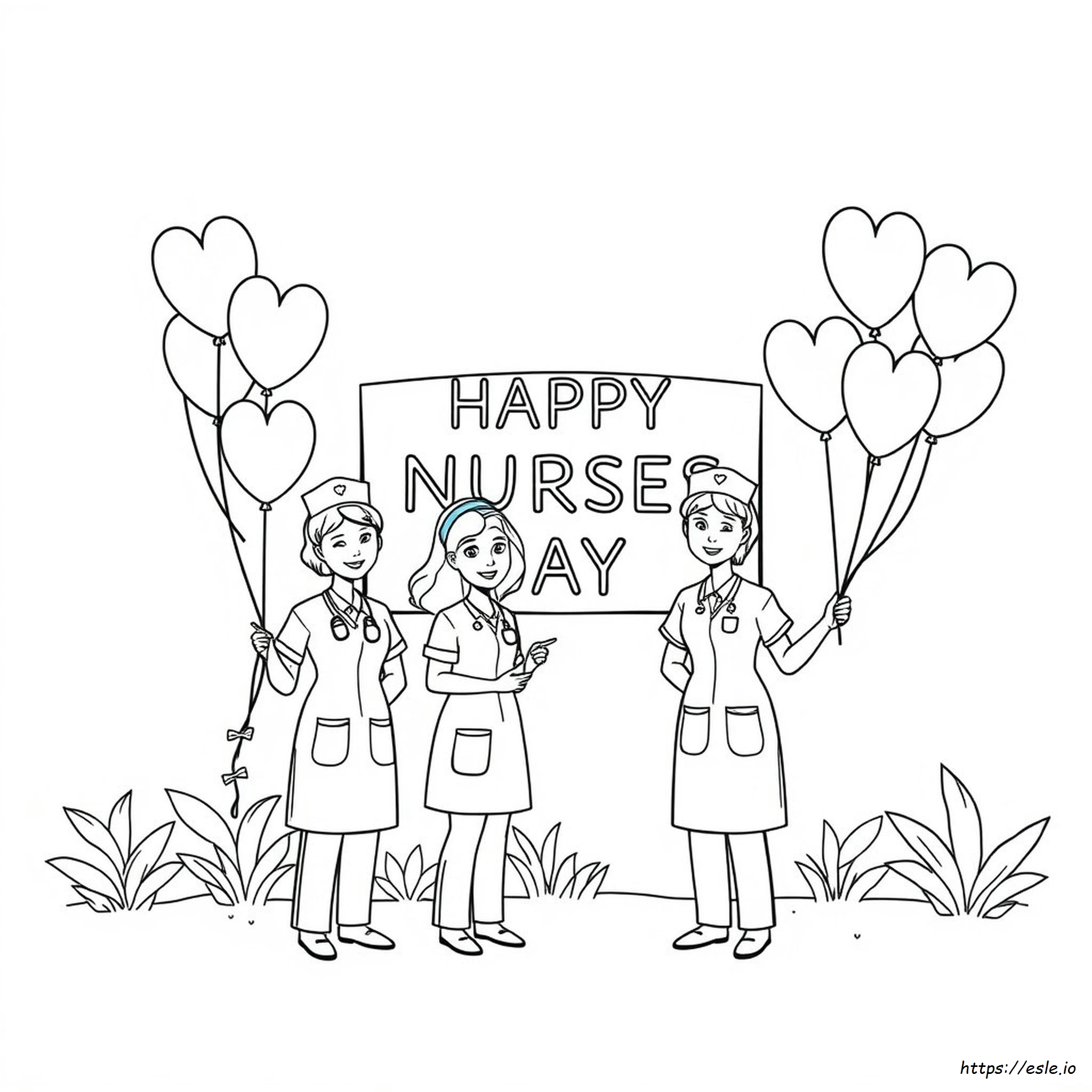 Happy Nurses Day Coloring Pages