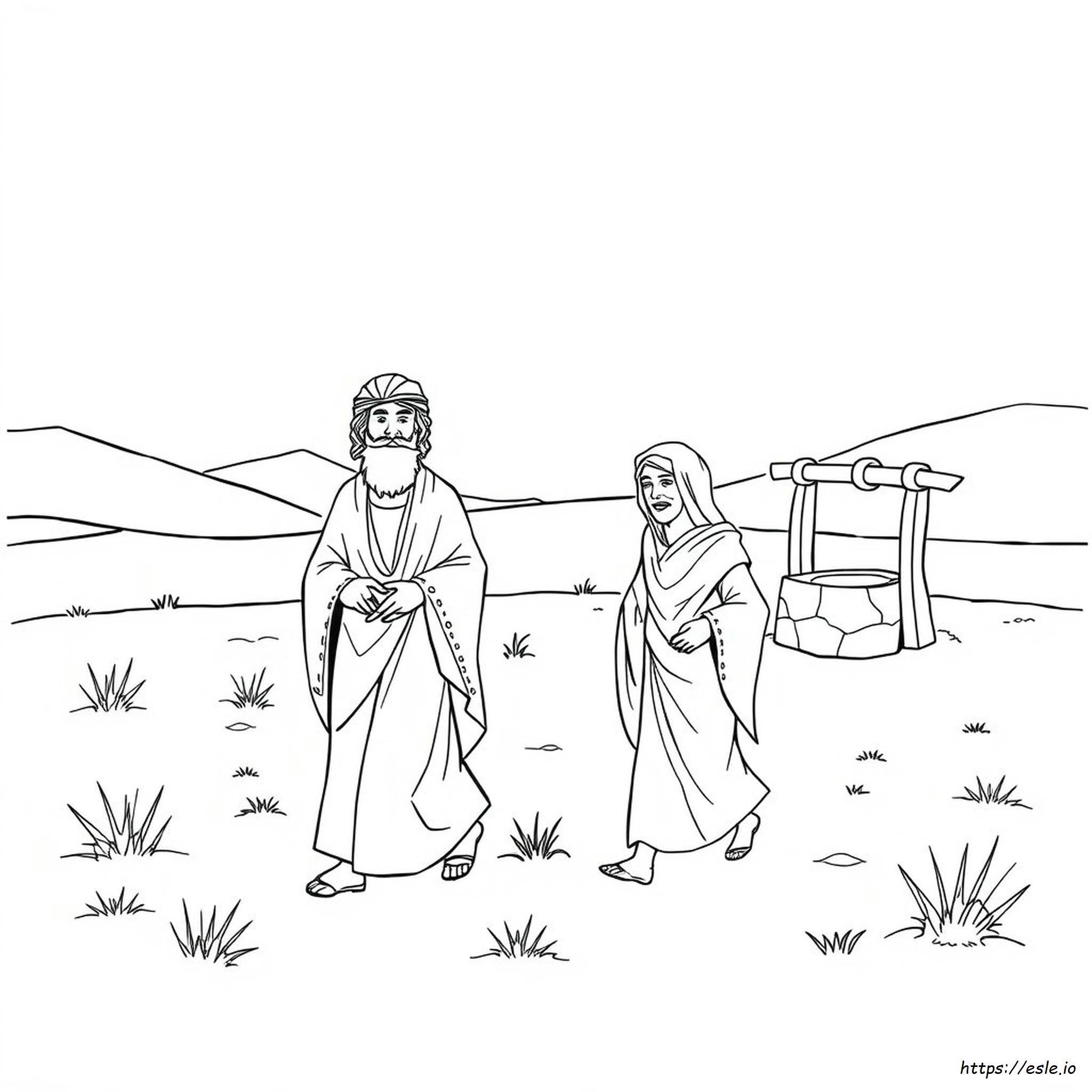 Hagar And Ishmael Coloring Page