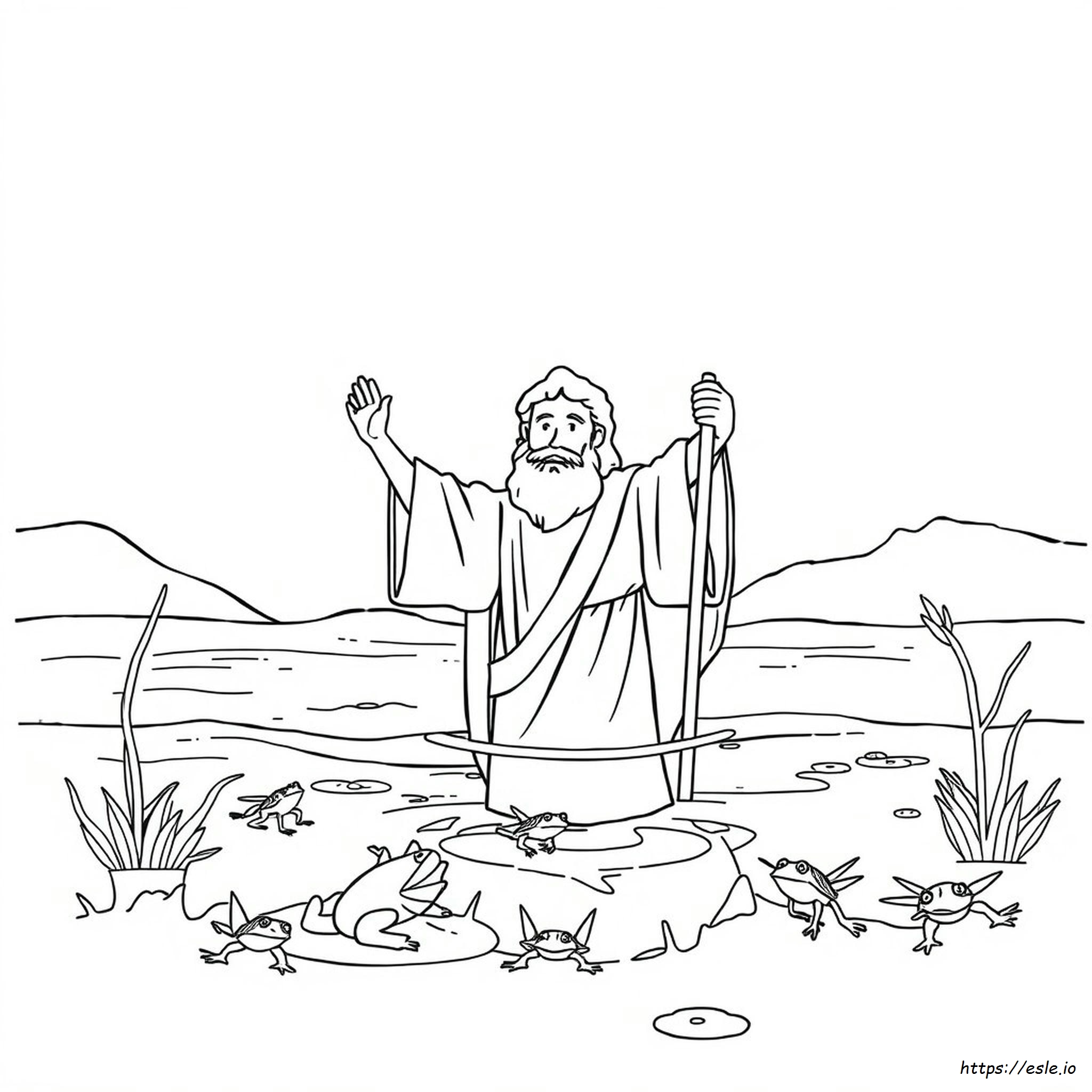 Moses Ten Plagues Coloring Pages