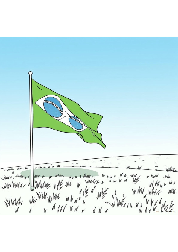 Flaga Brazylii Do Kolorowania
