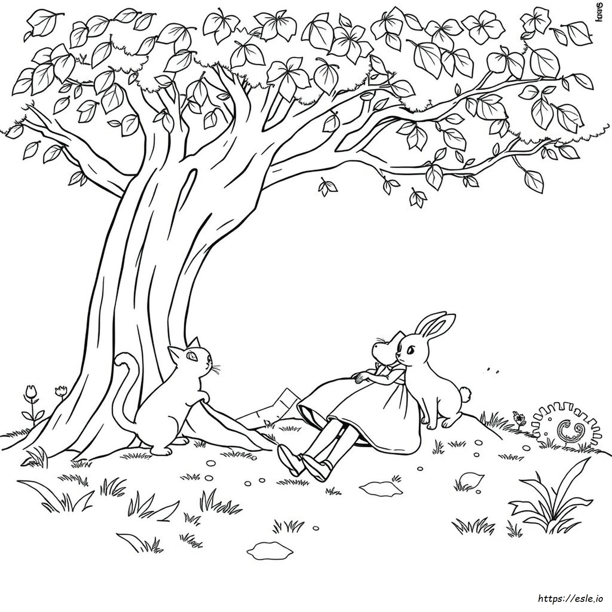 Alice In Wonderland Colouring Sheets