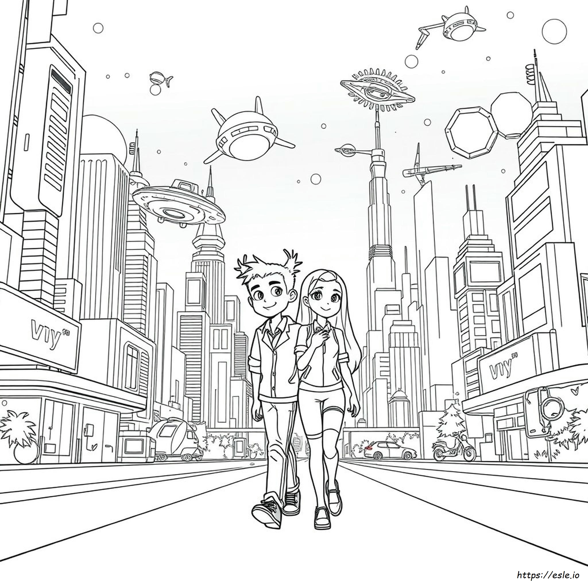 Chad Y Vy Para Colorear