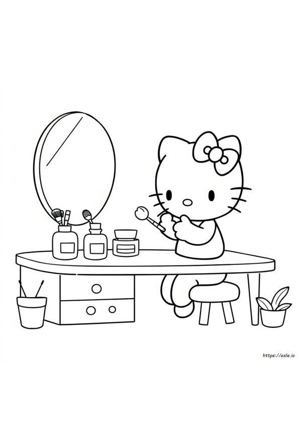 Hello Kitty Skincare Desenhos Para Colorir