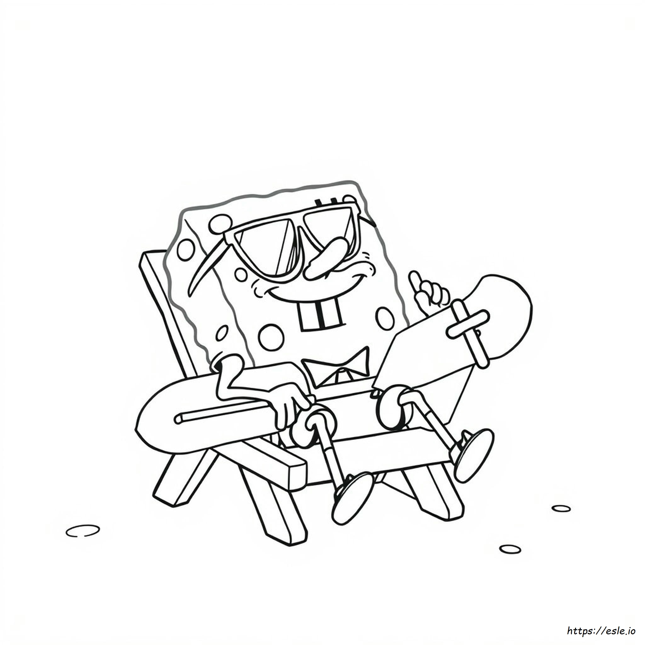 Spongebob Stoner Gambar Mewarnai