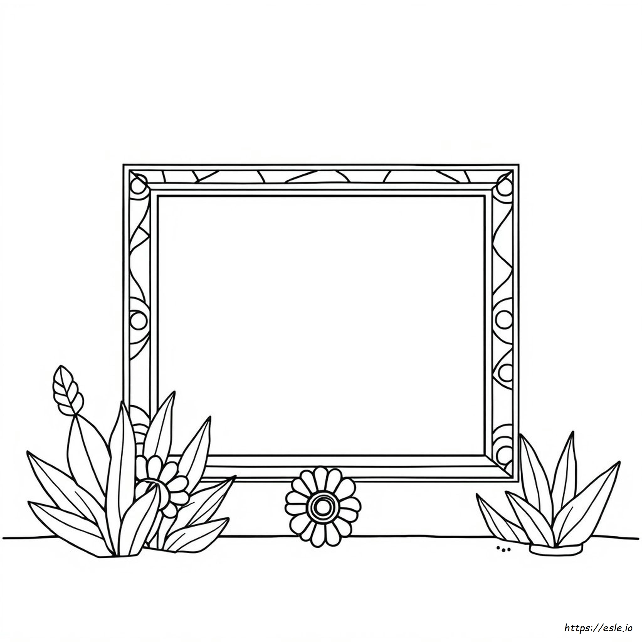 Gambar Mewarnai Bingkai Gambar Warna