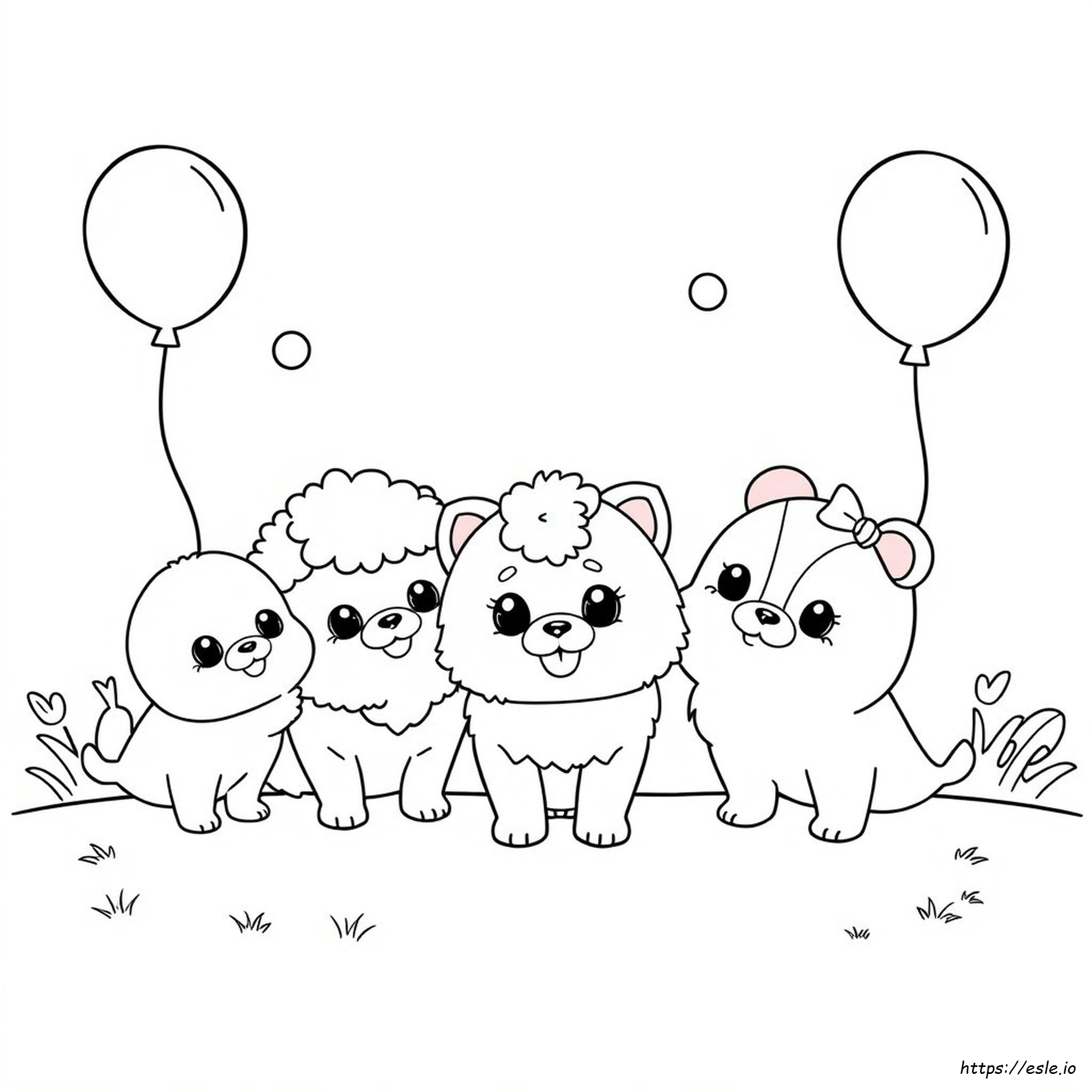 Pom Pom Purin Colouring Pages